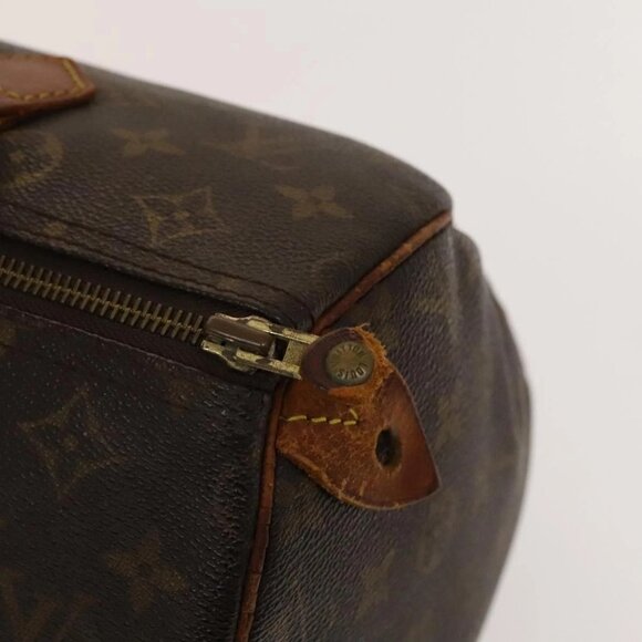 LOUIS VUITTON Monogram Speedy 30 Hand Bag M41526 LV Auth 140774 - Picture 10 of 15